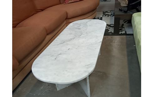 TABLE BASSE OVALE MARBRE