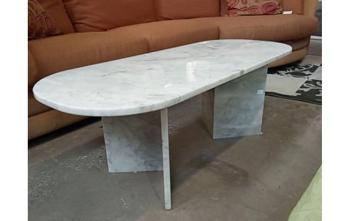 TABLE BASSE OVALE MARBRE