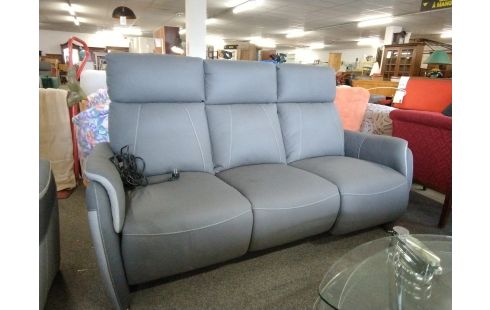 CANAPE RELAX ELECTRIQUE ALCANTARA GRIS