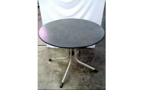 GARTENTISCH <SIEGER> RUND GRAU KLAPPBAR