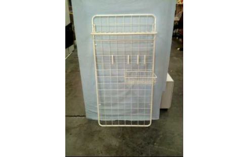 GARDEROBE METALL WEIß 1-KORB 1-ABLAGE