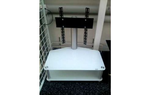 TV-TISCH <SPECTRAL> 2-EBENEN WEIß +HALTG.