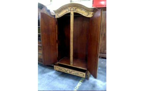 SCHRANK VOLLHOLZ HELL 2-TÜREN 1-SCHUBL. VERZ.