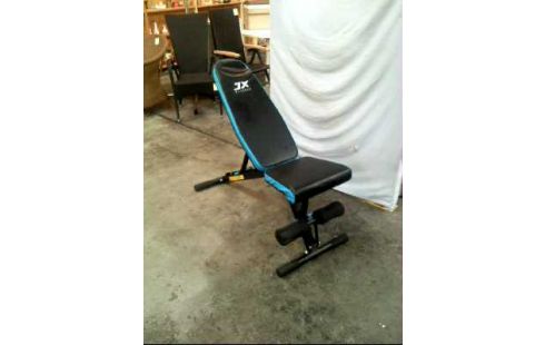 HANTELBANK SCHWARZ BLAU <JX FITNESS>