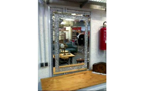 SPIEGEL SILB.FARB. M.RISS CRUSHED DIAMOND