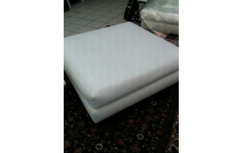 HOCKER <MINOTTI> LEDER GROß WEISS