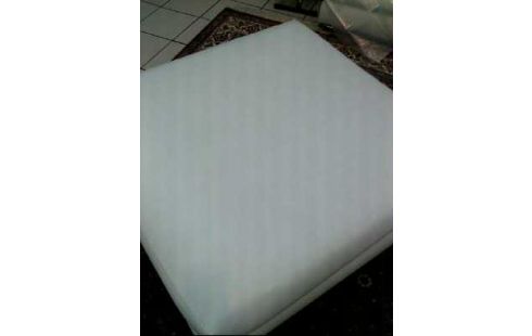 HOCKER <MINOTTI> LEDER GROß WEISS