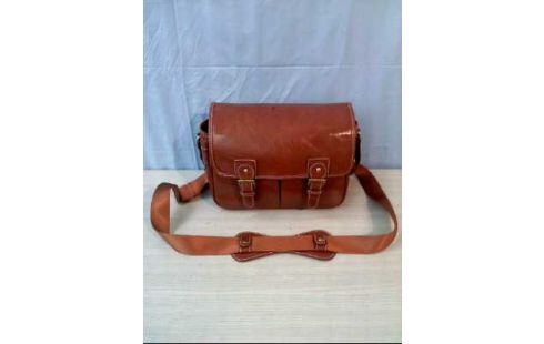 KAMERA-TASCHE BRAUN LEDEROPTIK