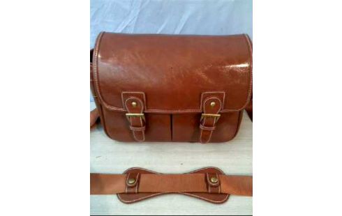 KAMERA-TASCHE BRAUN LEDEROPTIK