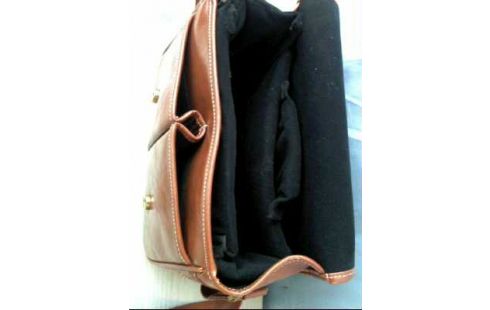 KAMERA-TASCHE BRAUN LEDEROPTIK