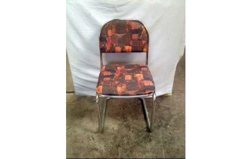 STUHL FREISCHWINGER POLSTER BUNT GEMUSTERT