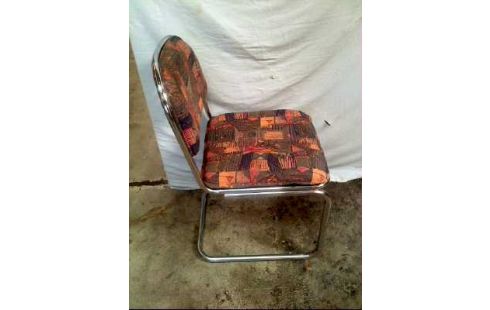 STUHL FREISCHWINGER POLSTER BUNT GEMUSTERT