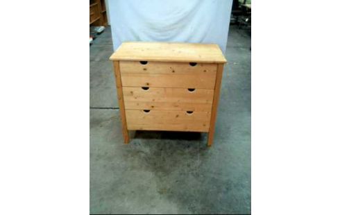 KOMMODE 3 SCHUBLADEN HOLZ HELL