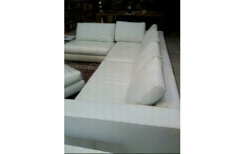 ECKSOFA 3-TEILIG <MINOTTI> WEIß LEDER