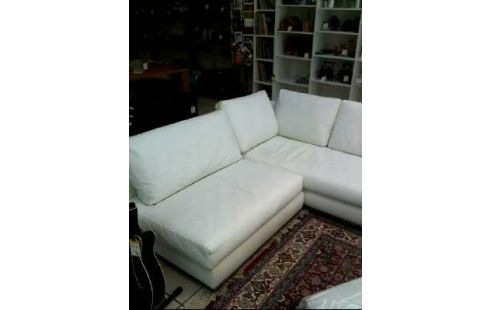 ECKSOFA 3-TEILIG <MINOTTI> WEIß LEDER