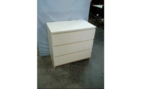 KOMMODE 3 SCHUBLADEN WEIß HOLZ