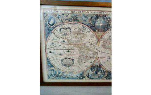 DRUCK I.R. WELTKARTE ANTIK