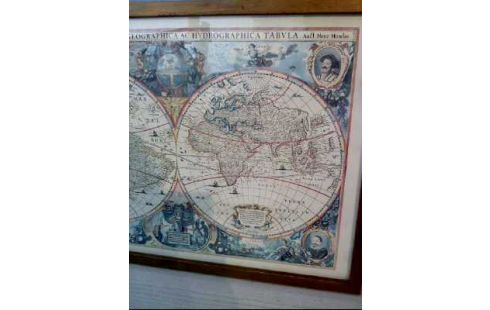 DRUCK I.R. WELTKARTE ANTIK