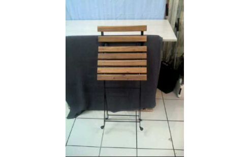 GARTENSTUHL KLAPPBAR HOLZ METALLGESTELL