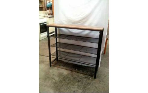 REGAL METALL <VASAGLE> HOLZ 5-EBEN.