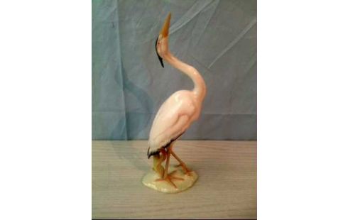 FIGUR PORZELLAN REIHER <HUTSCH.REUTH.> KL.DEF.