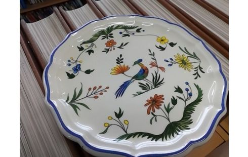 ASSIETTE DECO GIEN OISEAU