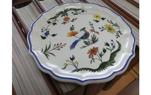 ASSIETTE DECO GIEN OISEAU