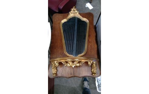 CONSOLA., , ESPEJO DORADO