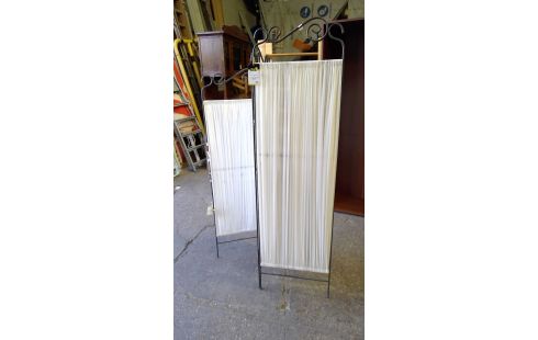 PARAVENT METAL/TISSU