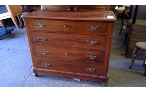 COMMODE EN MERISIER 4 TIROIRS