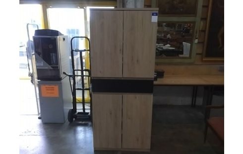 ARMOIRE TYPE MODERNE 4 PORTES MELAMINE EN L'ETAT