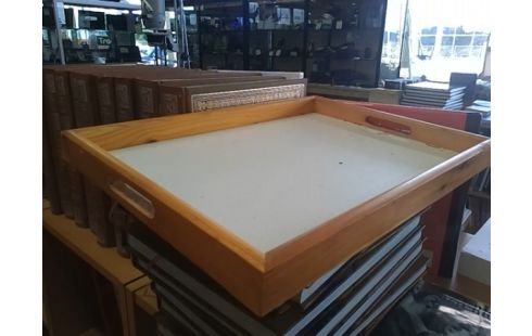 PLATEAU BOIS ET BLANC