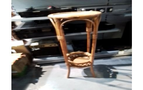 SELLETTE PORTE PLANTE ROTIN ET OSIER