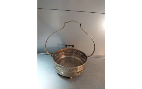 PANIER METAL ARGENTE