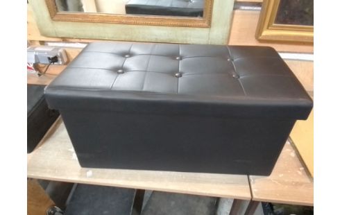 POUF COFFRE SIMILI CUIR