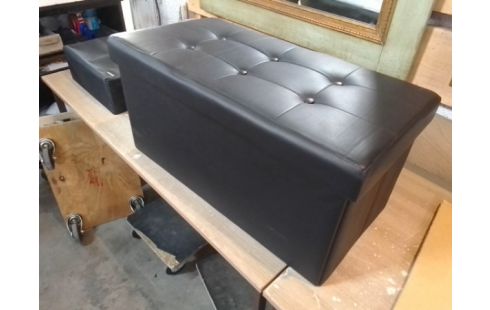 POUF COFFRE SIMILI CUIR