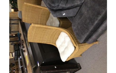 CHAISE ROTIN LOT DE 6