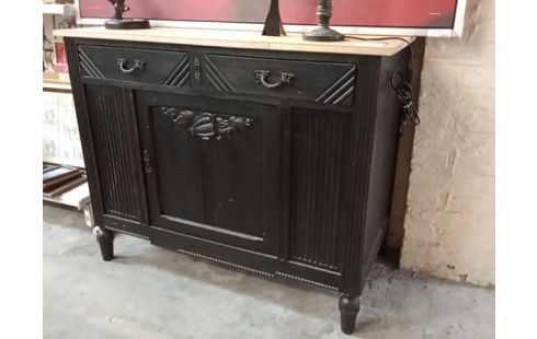 COMMODE PATINE NOIR STYLE ART DECO
