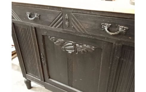 COMMODE PATINE NOIR STYLE ART DECO