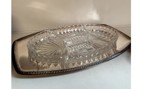 PLATEAU METAL ARGENTE