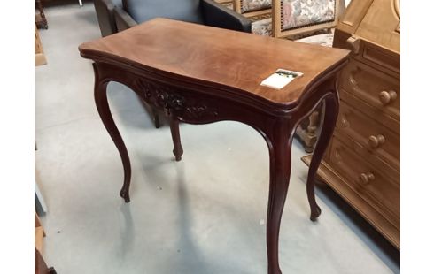 TABLE DE JEUX EN NOYER PLIABLE