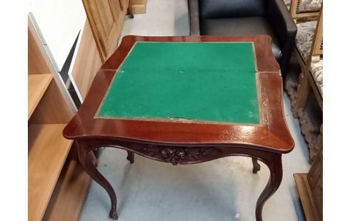 TABLE DE JEUX EN NOYER PLIABLE