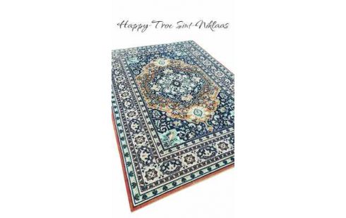 TEPPICH BEIGE BRAUN BLAU