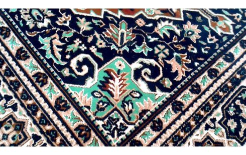 TEPPICH BEIGE BRAUN BLAU