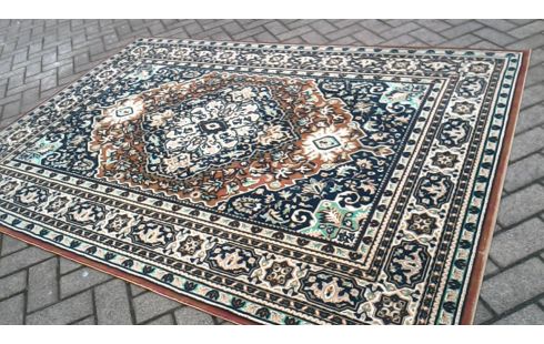 TEPPICH BEIGE BRAUN BLAU