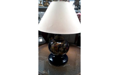 STEHLAMPE, , FASAN BLAU PORZELLAN