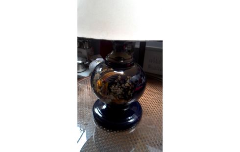 STEHLAMPE, , FASAN BLAU PORZELLAN