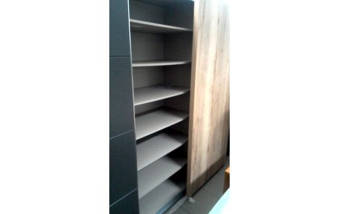 KLEERKAST GRIJS HOUT LOOK 3 SCHUIFDEUREN