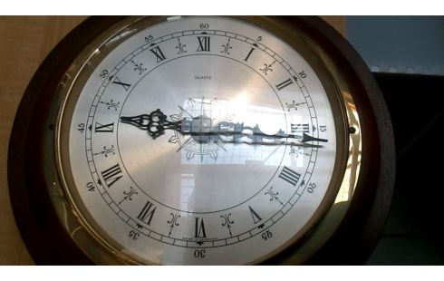 BAROMETER, , UHR, , THERMOMETER, , HOLZ