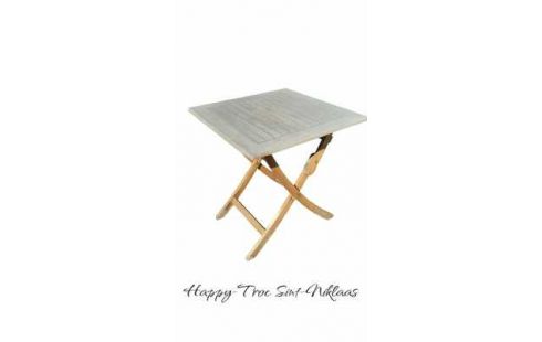 TABLE DE JARDIN TECK PLIANT